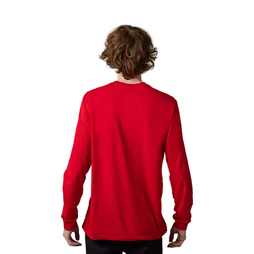 FOX X HONDA LONG SLEEVE PREMIUM TEE - FLAME RED