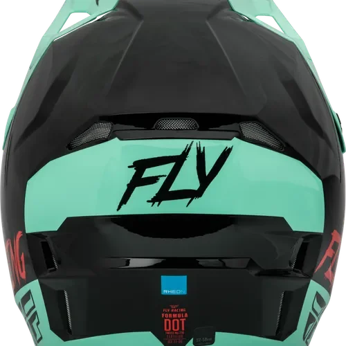 FLY RACING YOUTH FORMULA CP S.E. RAVE HELMET BLACK/MINT/RED YL