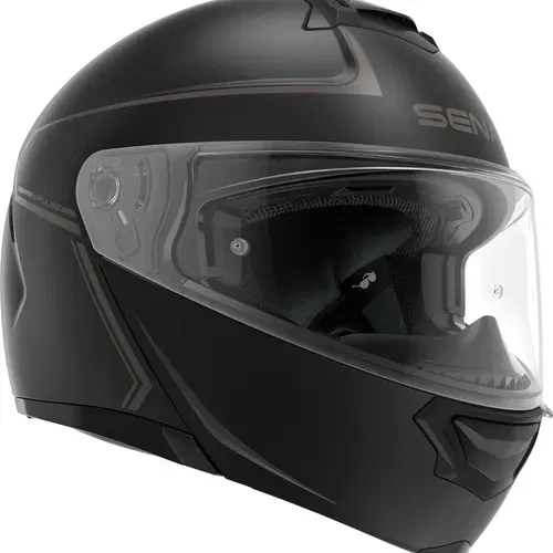 SENA IMPULSE FLIP UP HELMET MATTE BLACK MED