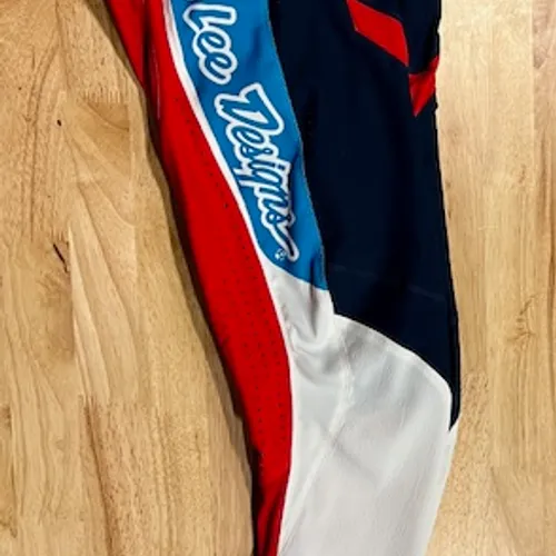 TROY LEE DESIGNS SE PRO PANT QUATTRO NAVY / RED SIZE 28