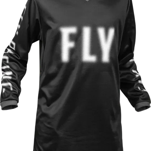 FLY RACING YOUTH F-16 JERSEY BLACK/WHITE 