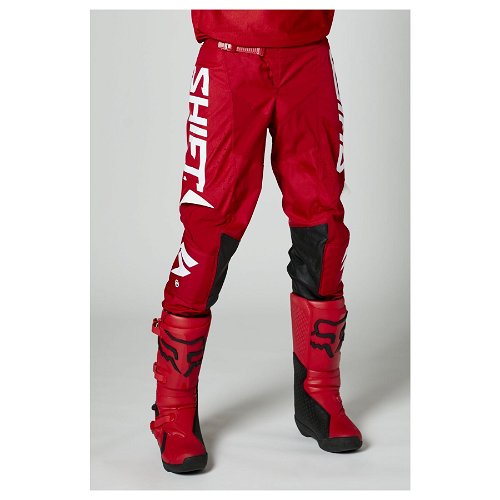 SHIFT RACING WHITE LABEL TRAC PANT RED SIZE 38
