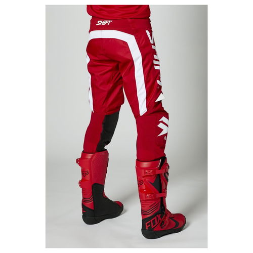 SHIFT RACING WHITE LABEL TRAC PANT RED SIZE 38