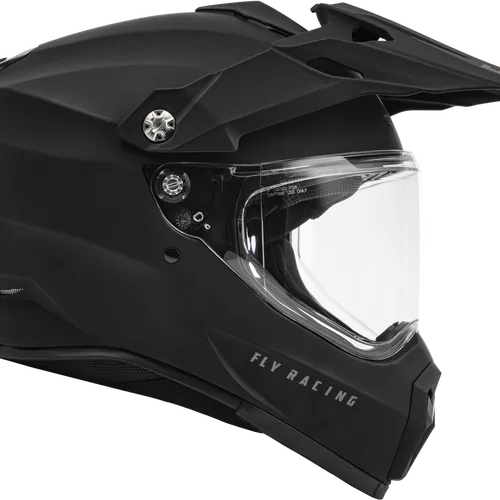 FLY RACING TREKKER SOLID HELMET MATTE BLACK XS