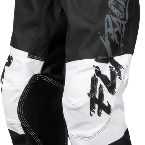 FLY RACING YOUTH KINETIC KHAOS PANTS GREY/BLACK/WHITE 
