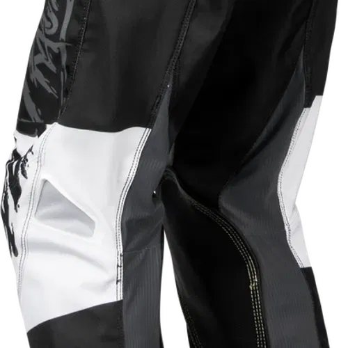 FLY RACING YOUTH KINETIC KHAOS PANTS GREY/BLACK/WHITE 