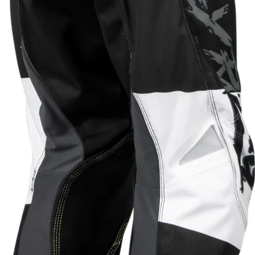 FLY RACING YOUTH KINETIC KHAOS PANTS GREY/BLACK/WHITE 