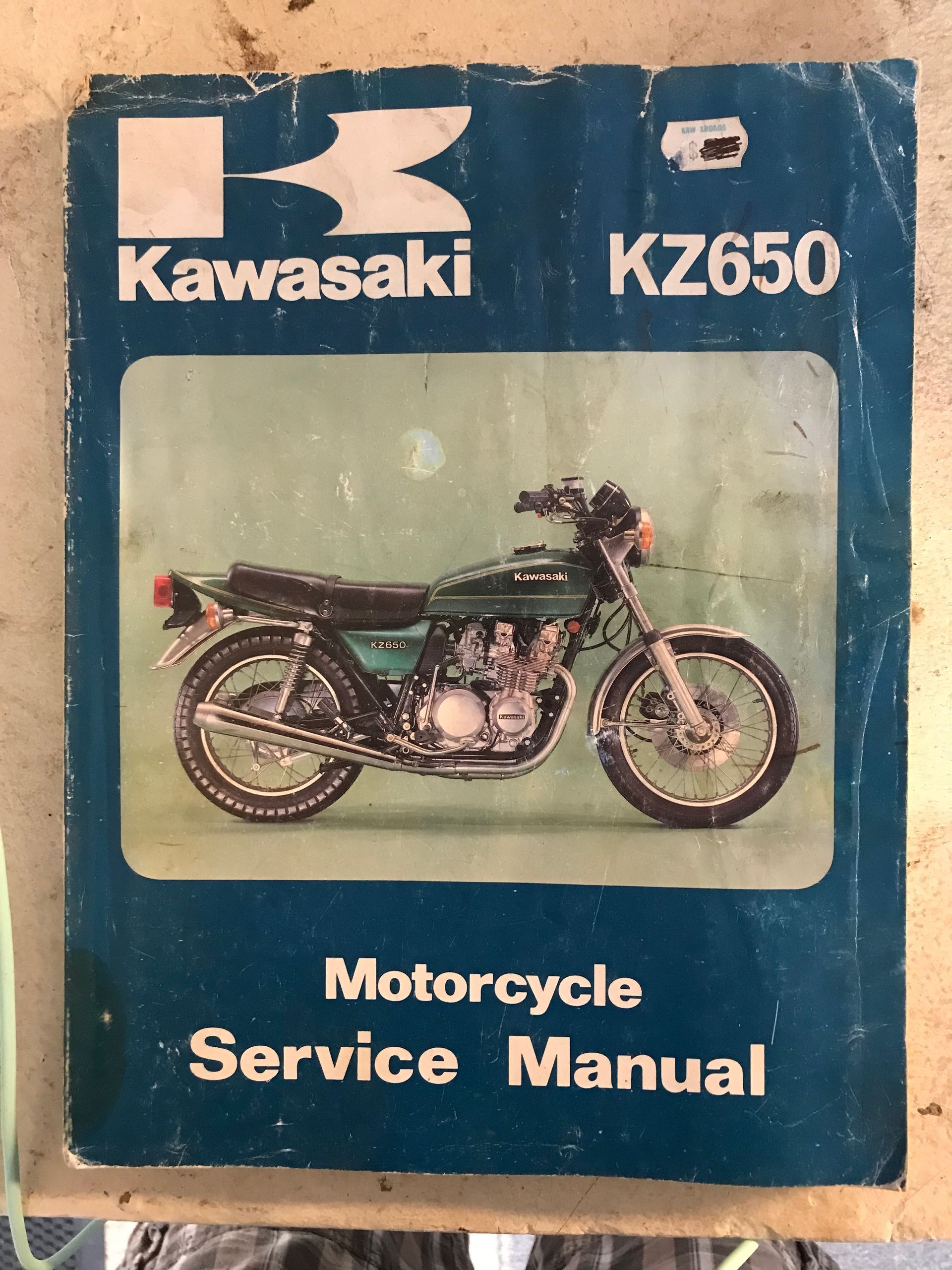 Kawasaki Service Manual KZ650 1978-1980 Part# 99924-1007-03