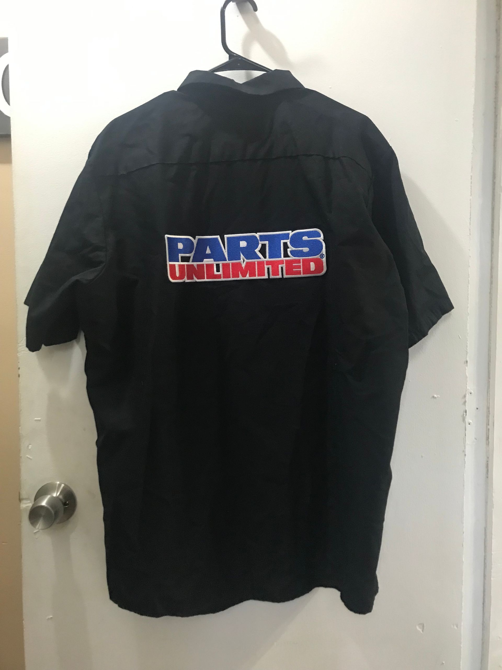 Throttle Threads Parts Unlimited Short-Sleeve Shop Shirt (XL, Black)