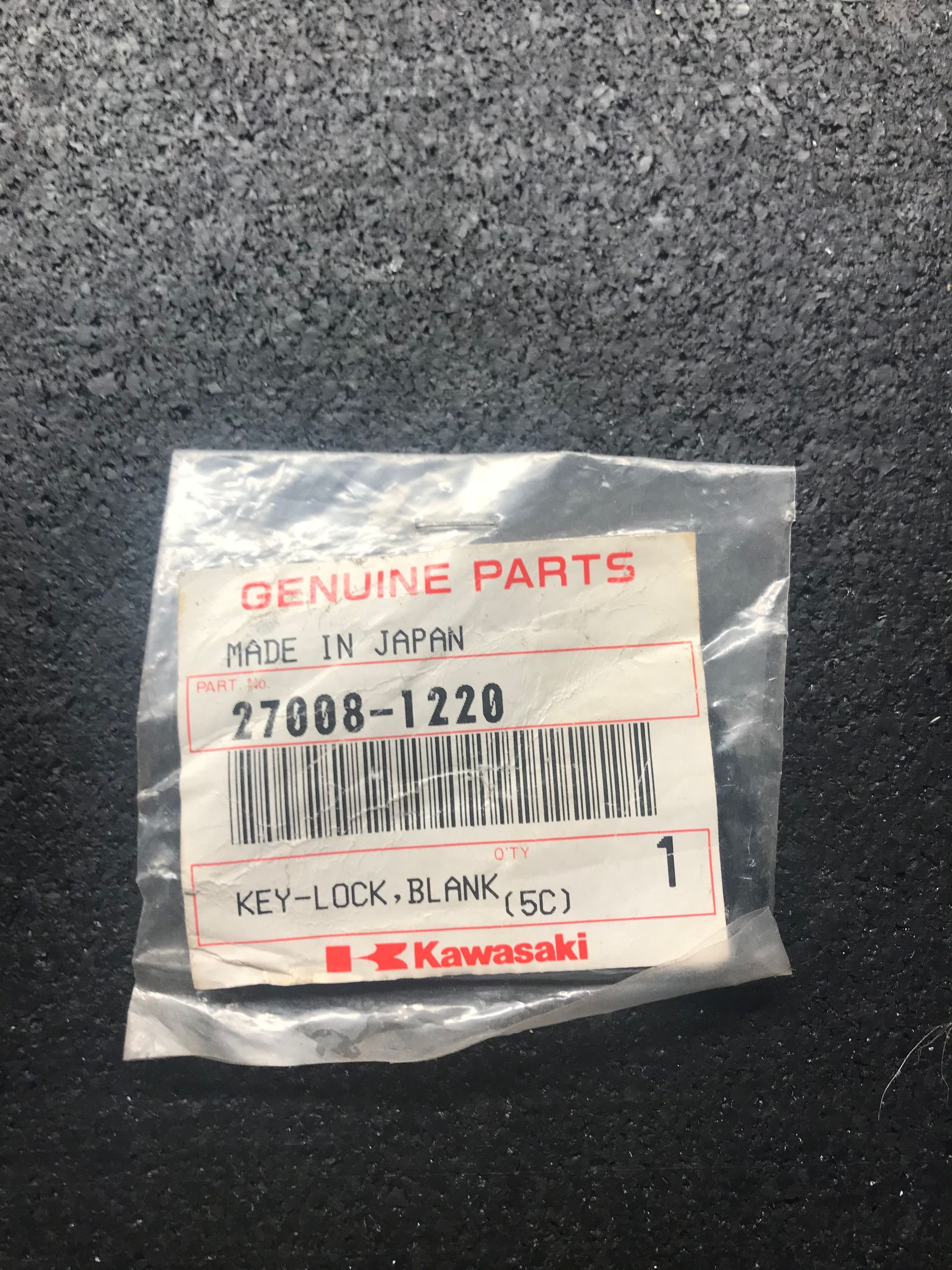 GENUINE KAWASAKI KEY BLANK 27008-1220
