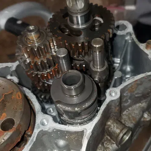 2003 KX65 Complete Crankcase Set Bottom End Transmission Shift Assembly