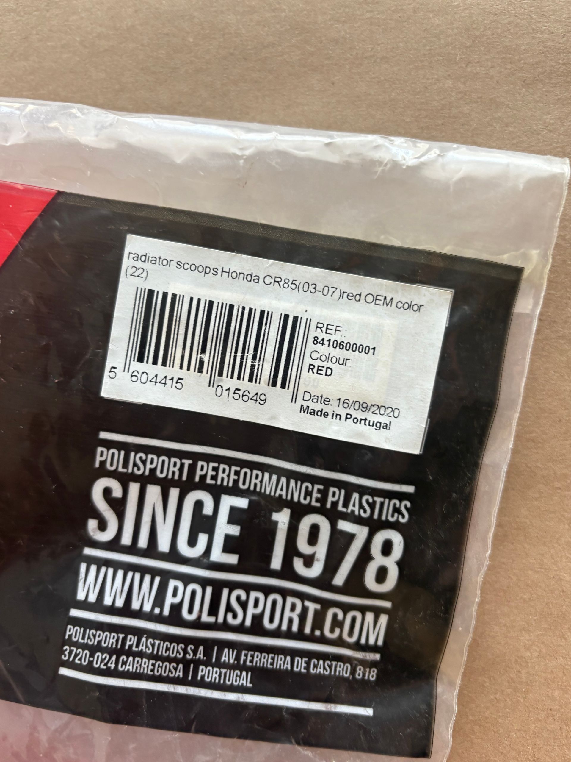 NEW Polisport Radiator Scoops  CR85  2003–2007 Left & Right Red Honda