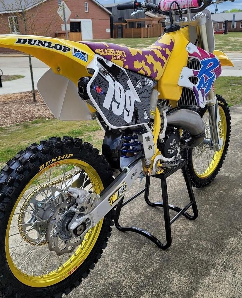 SUZUKI RM125 1993-1999 RM250 REAR WHEEL AXLE BLOCKS CHAIN ADJUSTER BLOCKS 20mm