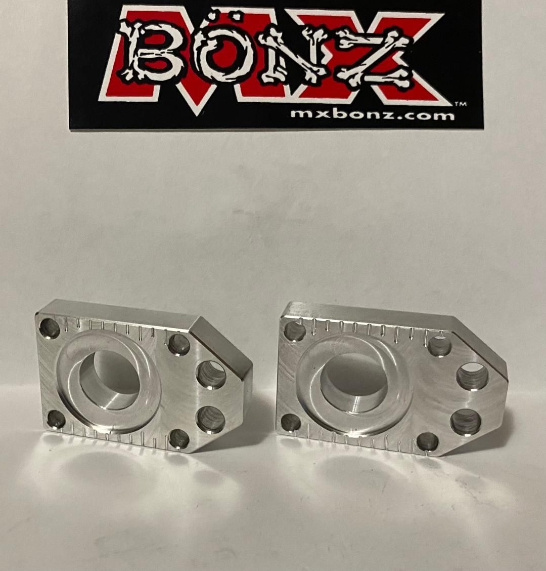 YAMAHA YZ85 2019-2025 YZ85LW REAR WHEEL AXLE BLOCKS YZ 65 CHAIN ADJUSTERS