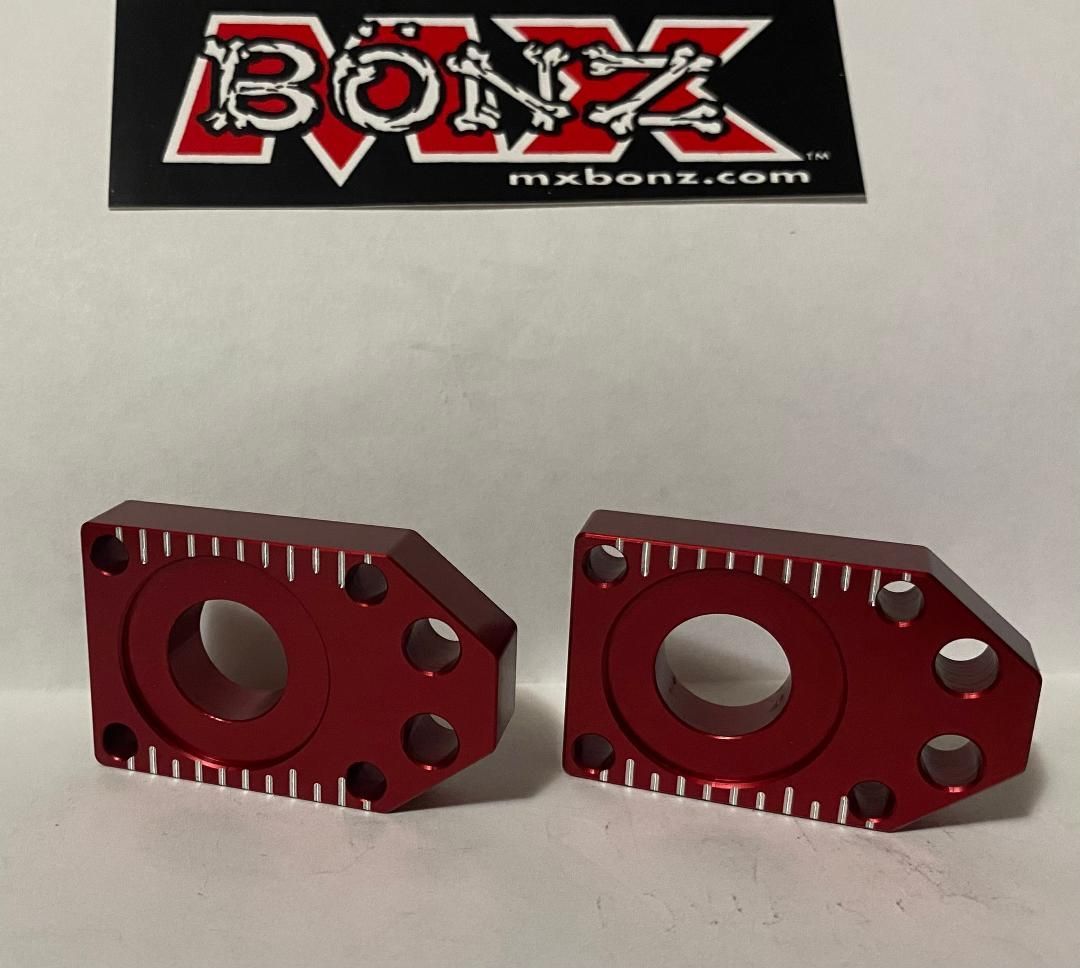 YAMAHA YZ85 2019-2025 YZ85LW REAR WHEEL AXLE BLOCKS YZ 65 CHAIN ADJUSTERS