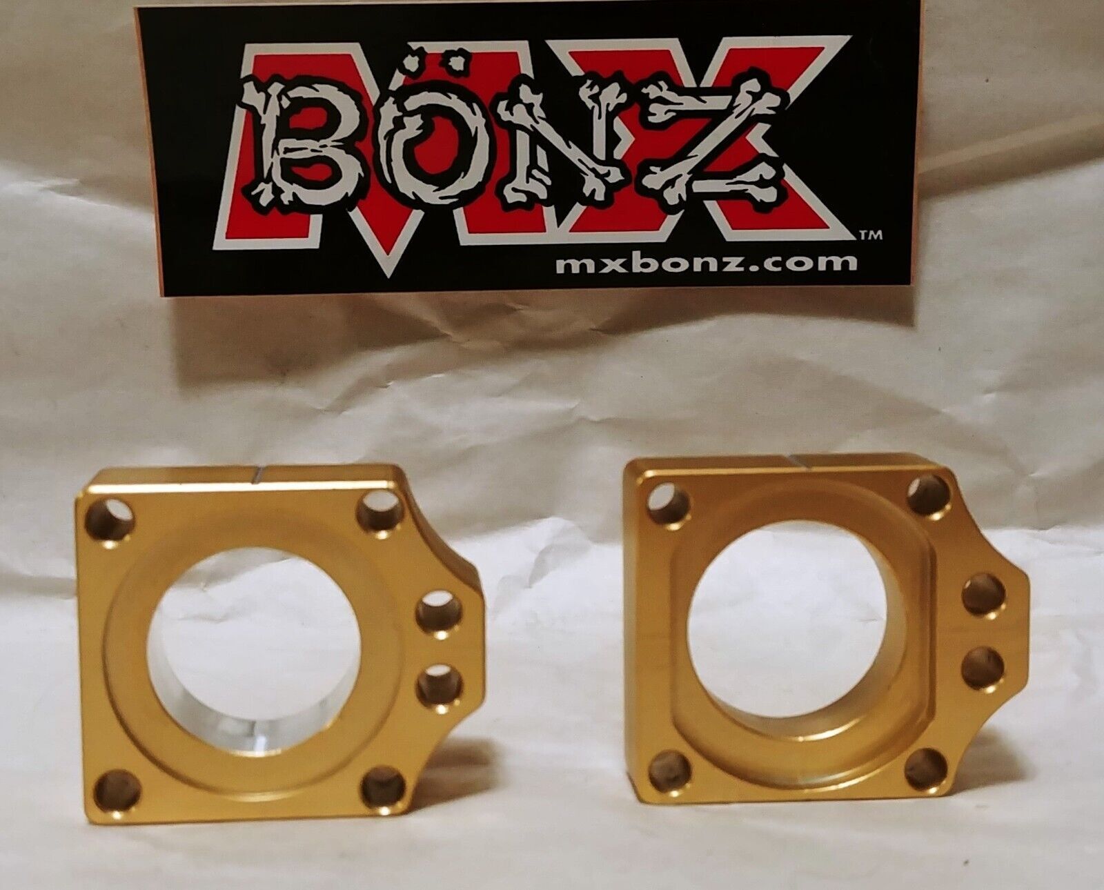 HONDA CR125R/250R CRF250/CRF450 2000-2025 REAR WHEEL AXLE BLOCKS CHAIN ADJUSTER