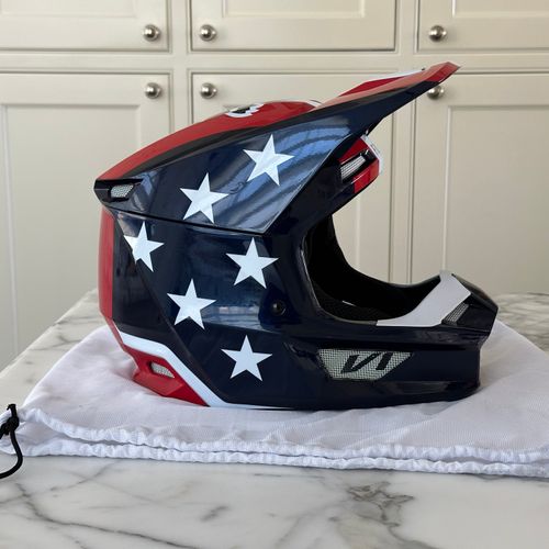 american flag dirt bike helmet