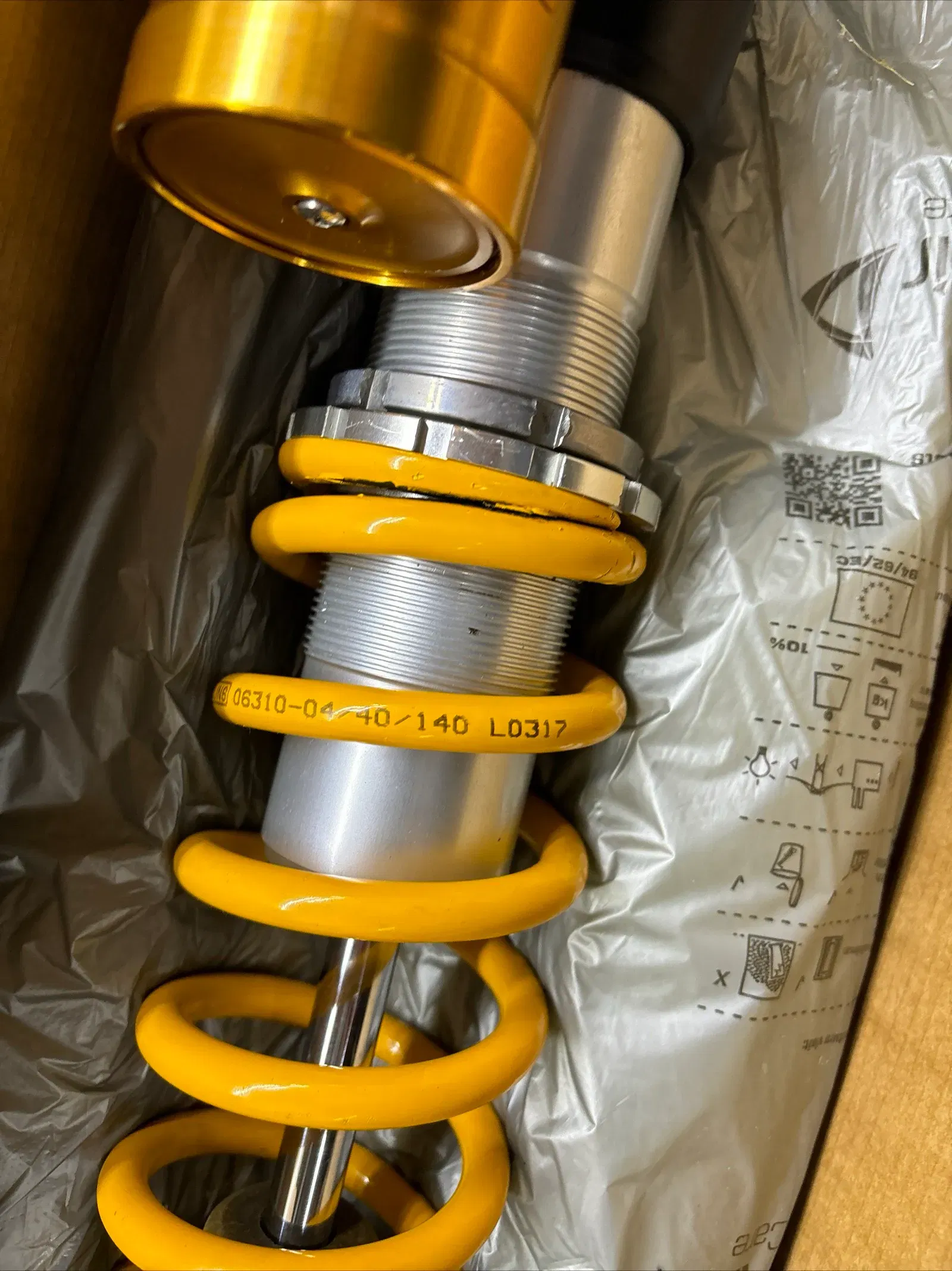 Ohlins rear shock Mx Sx Xc Tx Mc ktm gas gas husky 16-22 Ttx 250 300 350  450 501