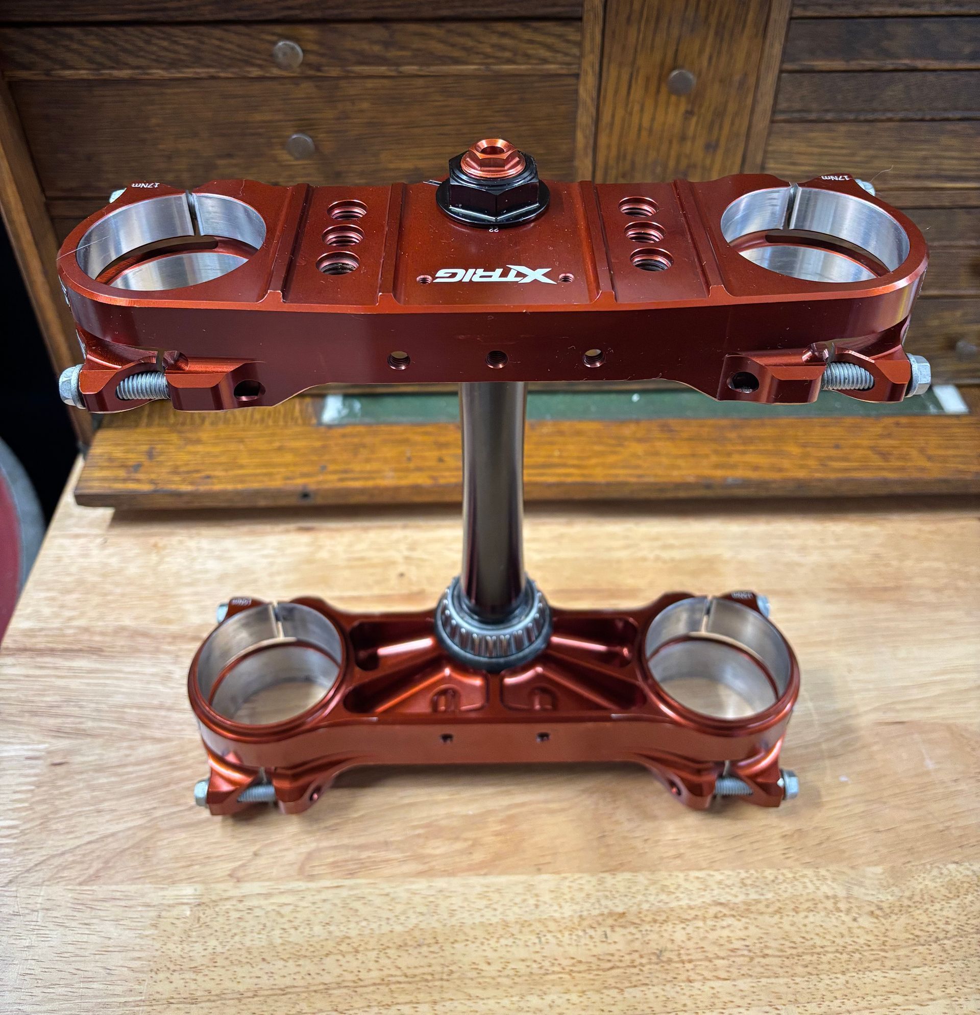 Xtrig Rocs Pro-2 Triple clamps bronze Ktm Husqvarna GasGas 125-501 Exc Xc Xcw Te