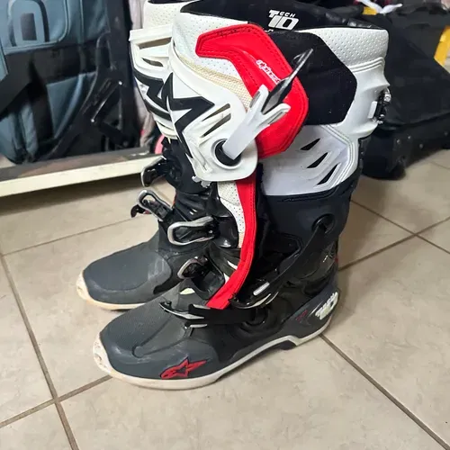 Alpinestars Tech 10 Size 11 Lightly Used 
