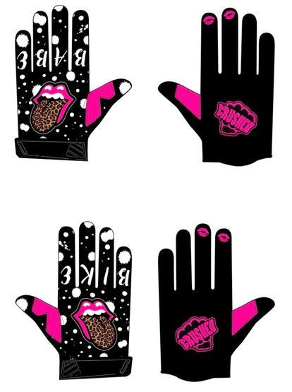 Women's Crushed MX  Gloves - Size S