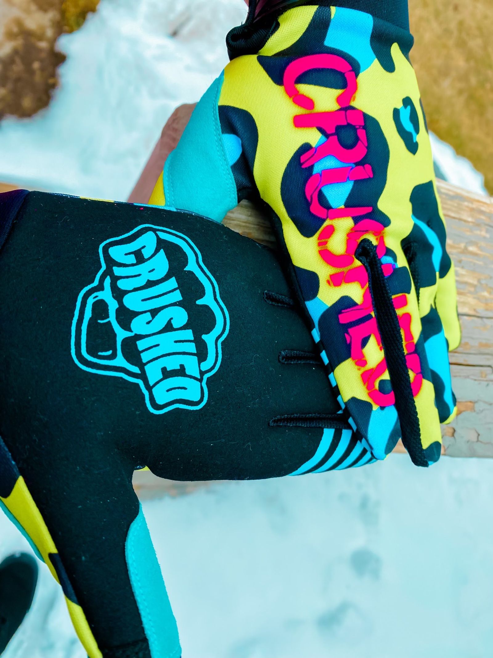 Crushed hot sale mx gloves