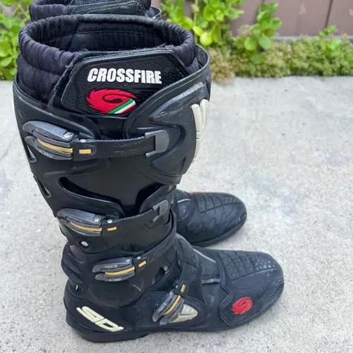 Sidi Crossfire Motorcycle Boots, Size 12.5 47
