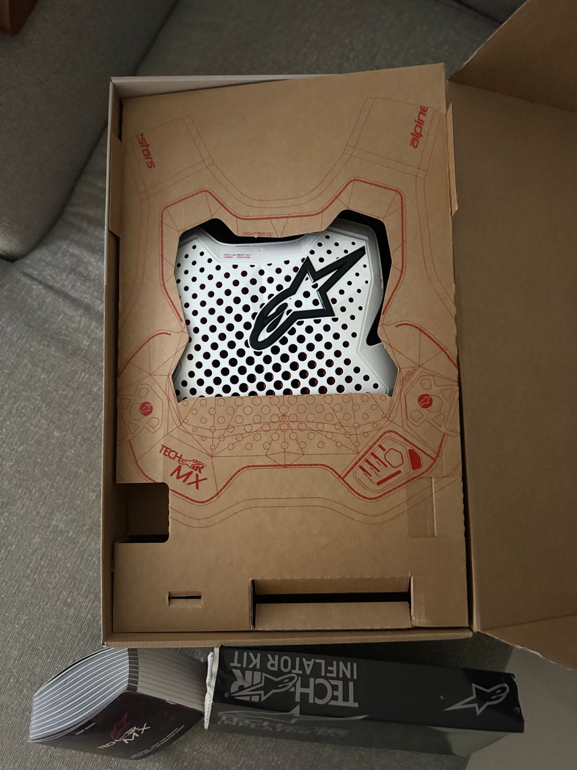 Alpinestars MX Tech Air Chest Protector AirBag with Extra Canister - MEDIUM