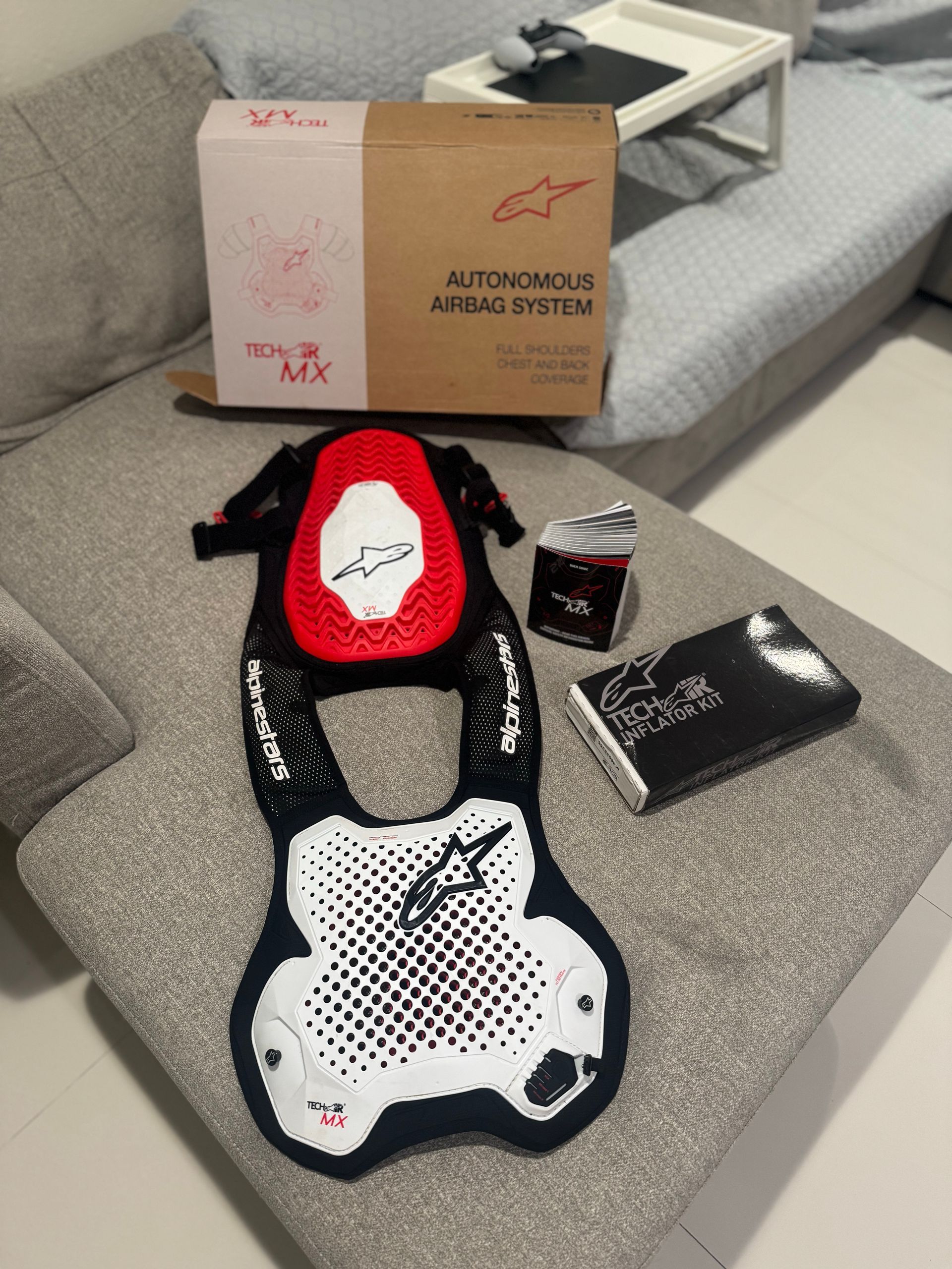 Alpinestars MX Tech Air Chest Protector AirBag with Extra Canister - MEDIUM