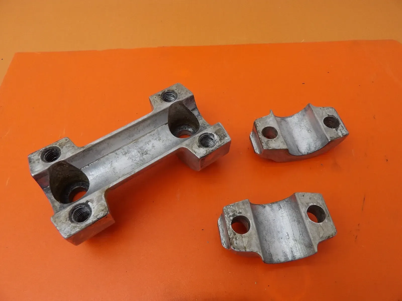 2006 KTM 50 Senior Adventure Handlebar Clamp Upper 50301038000 Lower 45101039000