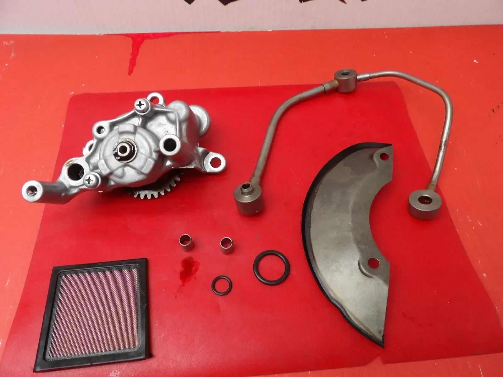 1985 Honda ATC250SX Oil Pump Pickup Screen Gear Assembly 15100-HA0-771