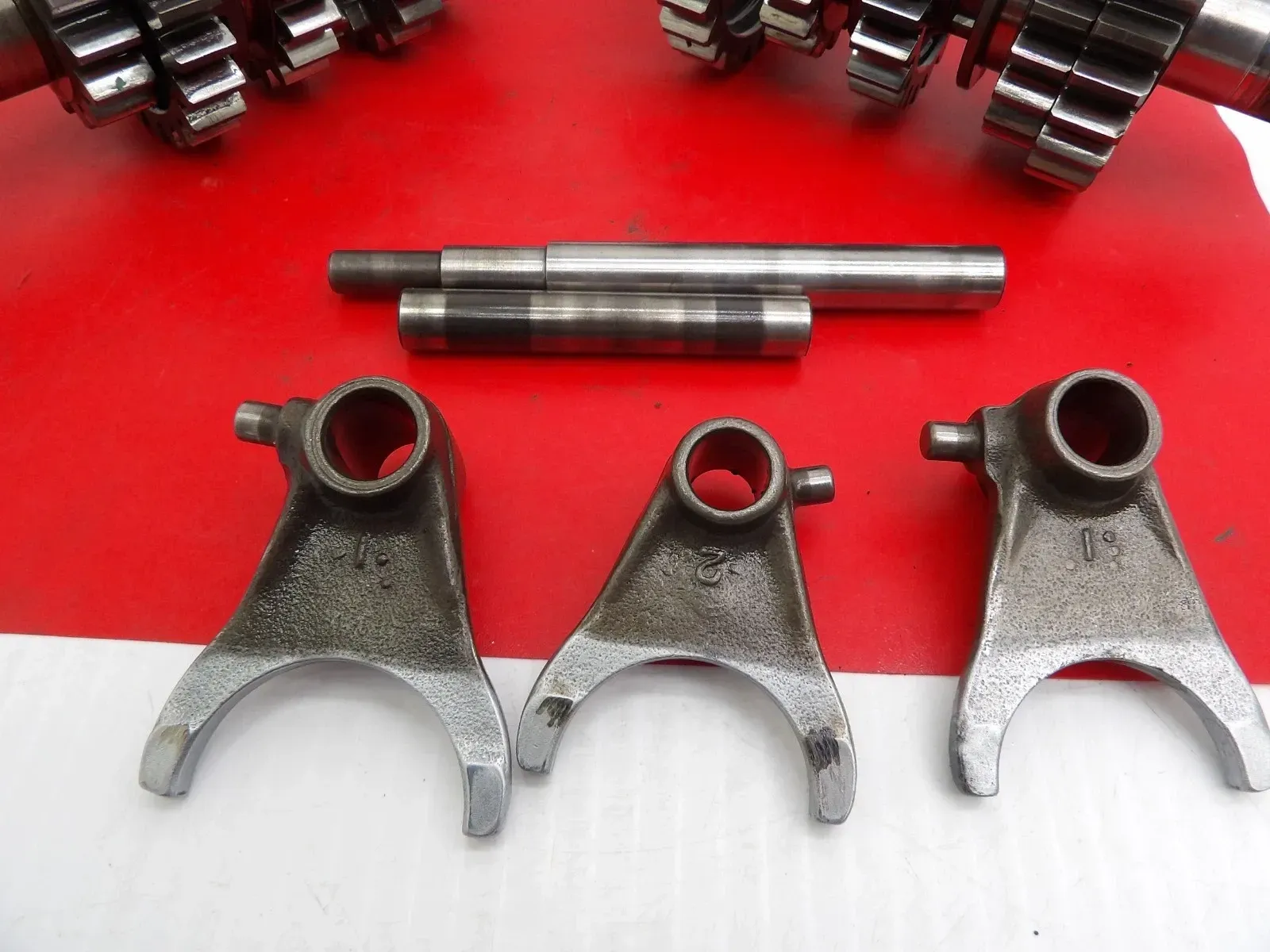 1986 Honda CR250R Complete Transmission W Drum & Shift Forks