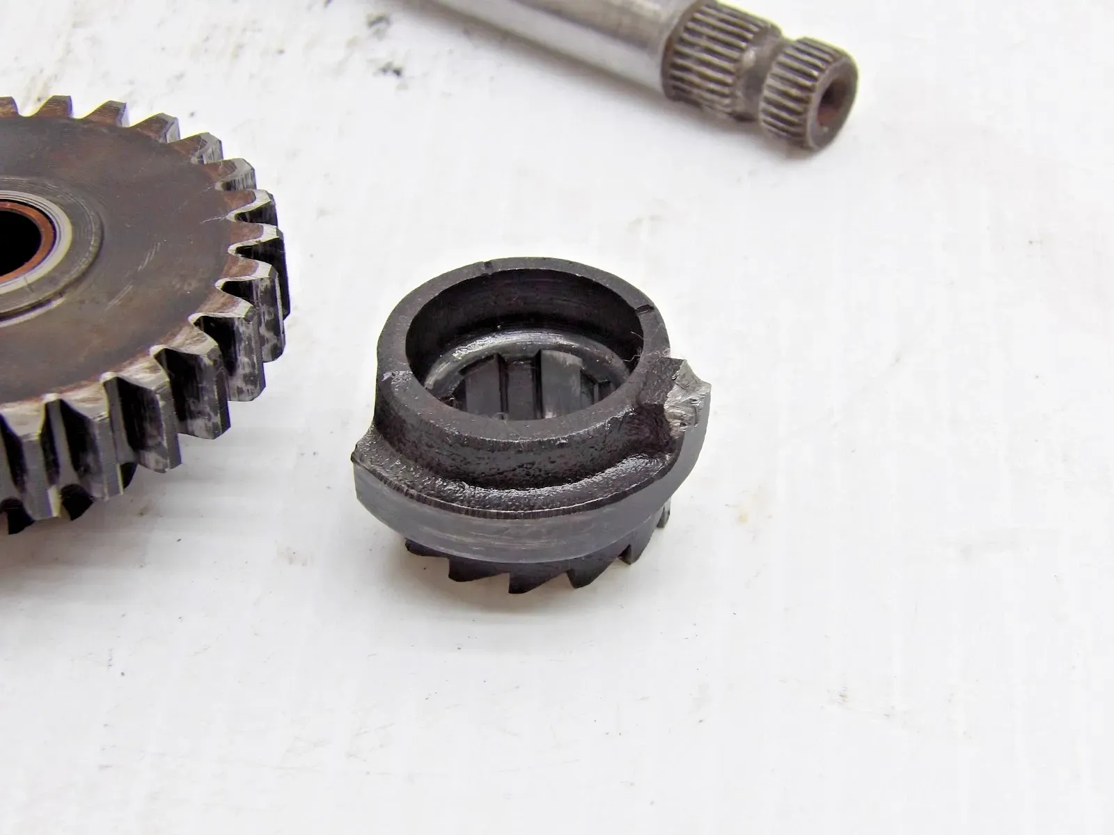 🏁 Kickstart Shaft Gear Assembly w Spring – Fits 1972 Bultaco Alpina 175