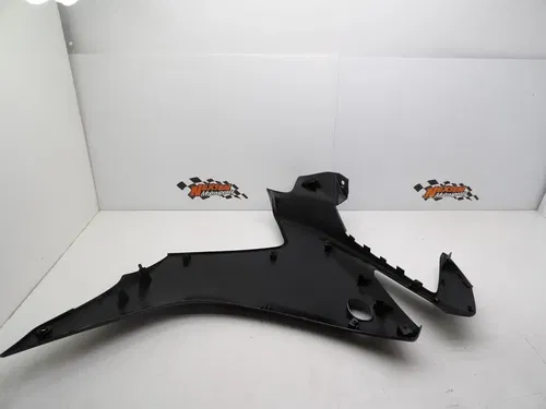 2013 Honda CBR500R Left Side Middle Fairing Panel Black Cracked 64430-MGZ-J000