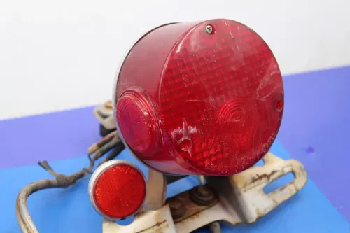 1975 Yamaha Dt125 Rear Back Tail Light  W Mount Bracket