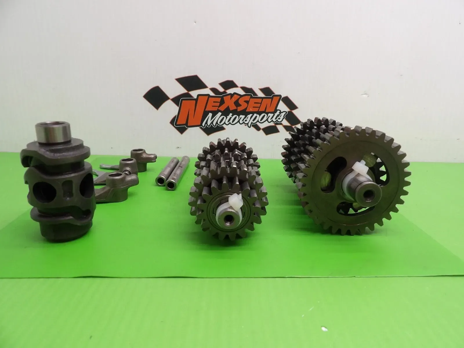 🏁Transmission Assembly Gears Shift Forks Drum – Fits 2018 Kawasaki KX100