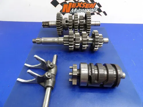 2001 Yamaha Blaster Transmission Shift Forks Drum Assembly 2XJ-17411-00-00