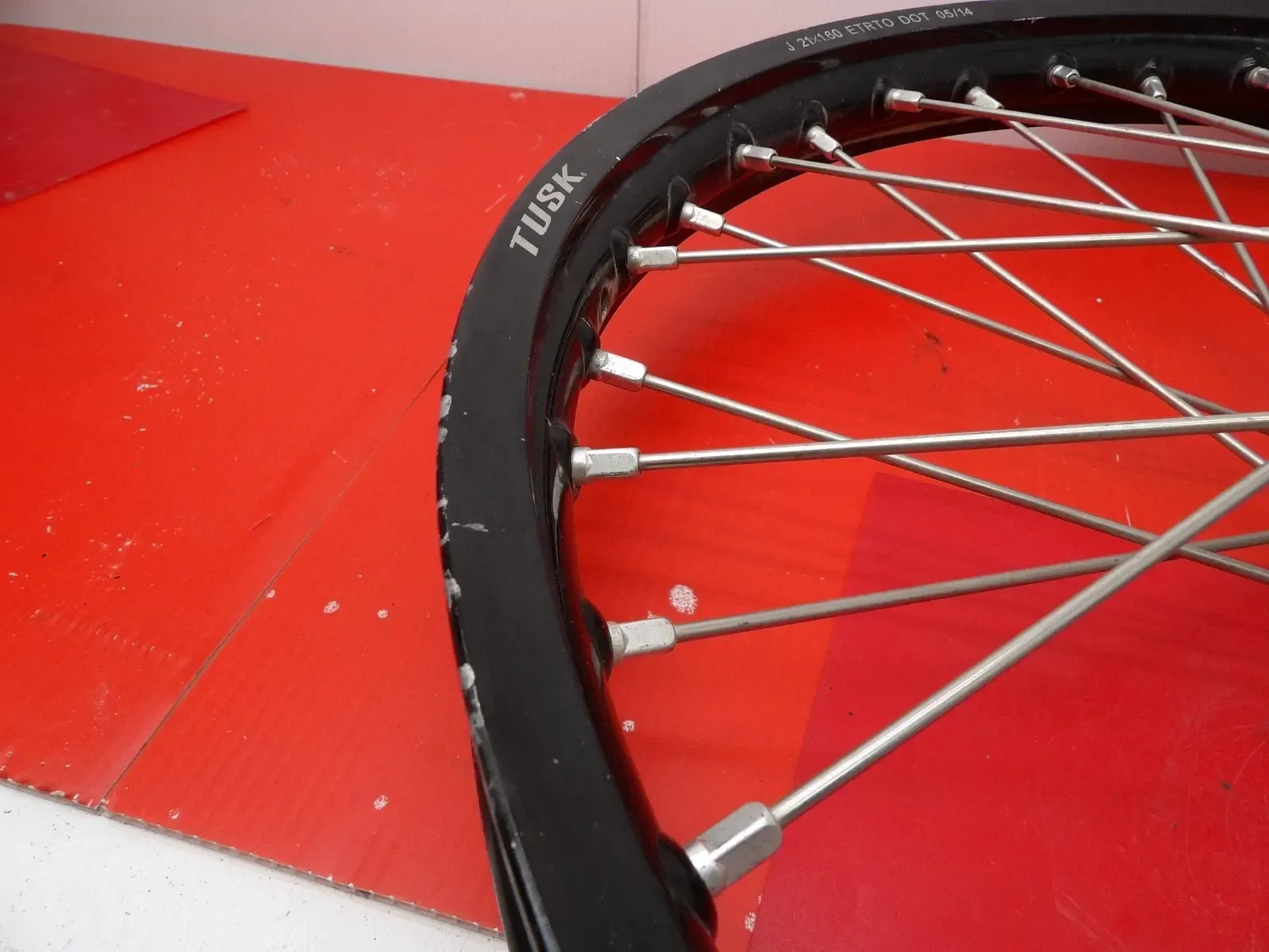 2007 Honda CRF450R Front Wheel Hub Assembly w/ Tusk Rim 44650-MEN-840