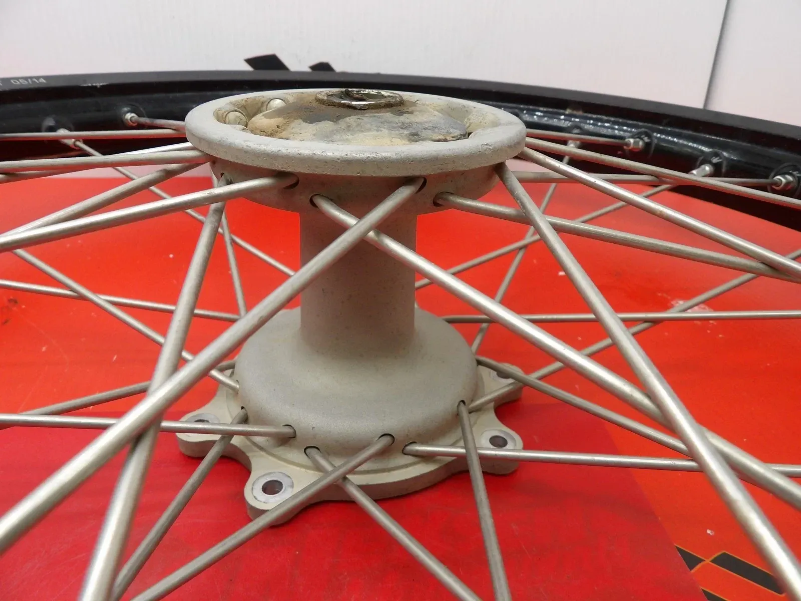 2007 Honda CRF450R Front Wheel Hub Assembly w/ Tusk Rim 44650-MEN-840