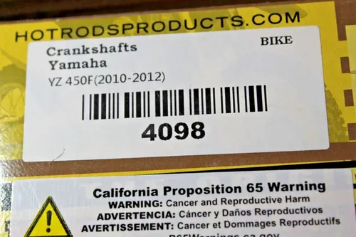 2010-2013 Yamaha YZ450F Engine Rebuild Kit Wiseco Hot Rods
