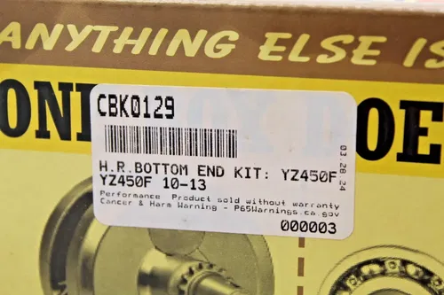 2010-2013 Yamaha YZ450F Engine Rebuild Kit Wiseco Hot Rods