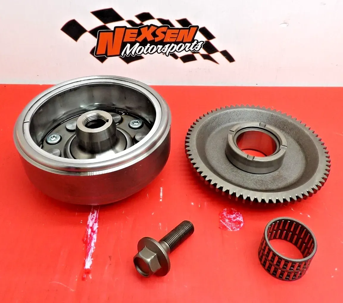 1985 Honda ATC250SX Flywheel Rotor Magneto Starter Clutch Gear Assembly 31110-HA