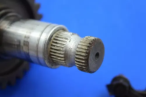 1974 Yamaha Mx250 Kickstart Kick Start Shaft W Idler Gear