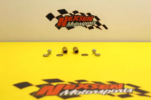 2004 Suzuki Rm85 Gold Anodize Rim Lock Set W Chrome Valve Caps, Rim Towers