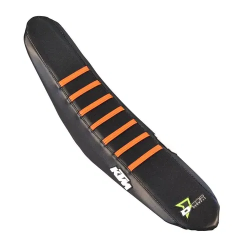D'COR Factory Reinforced Seat Covers Black, Orange Ribs 30-30-301