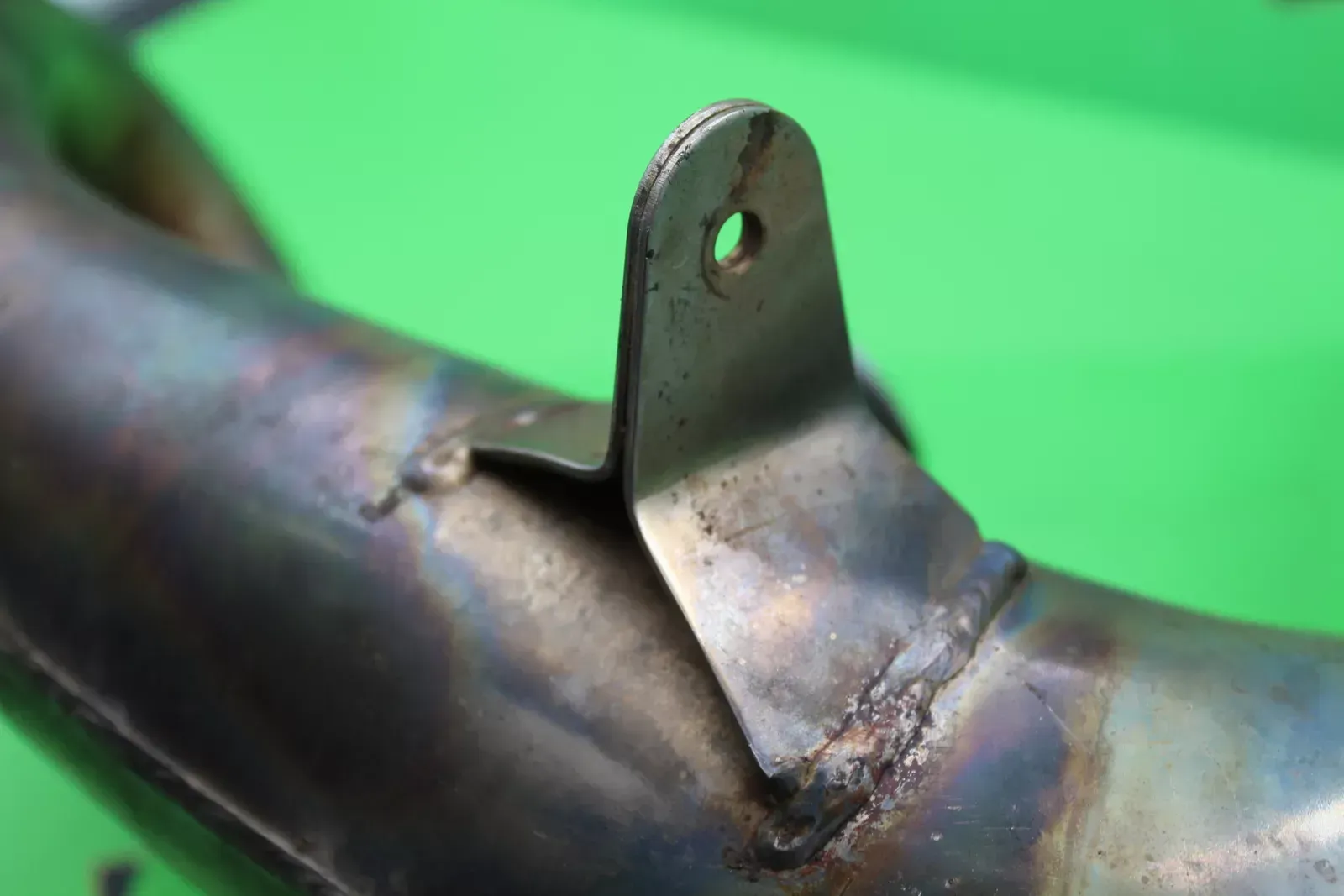 2000 Kawasaki Kdx200 Exhaust Pipe Chamber Header