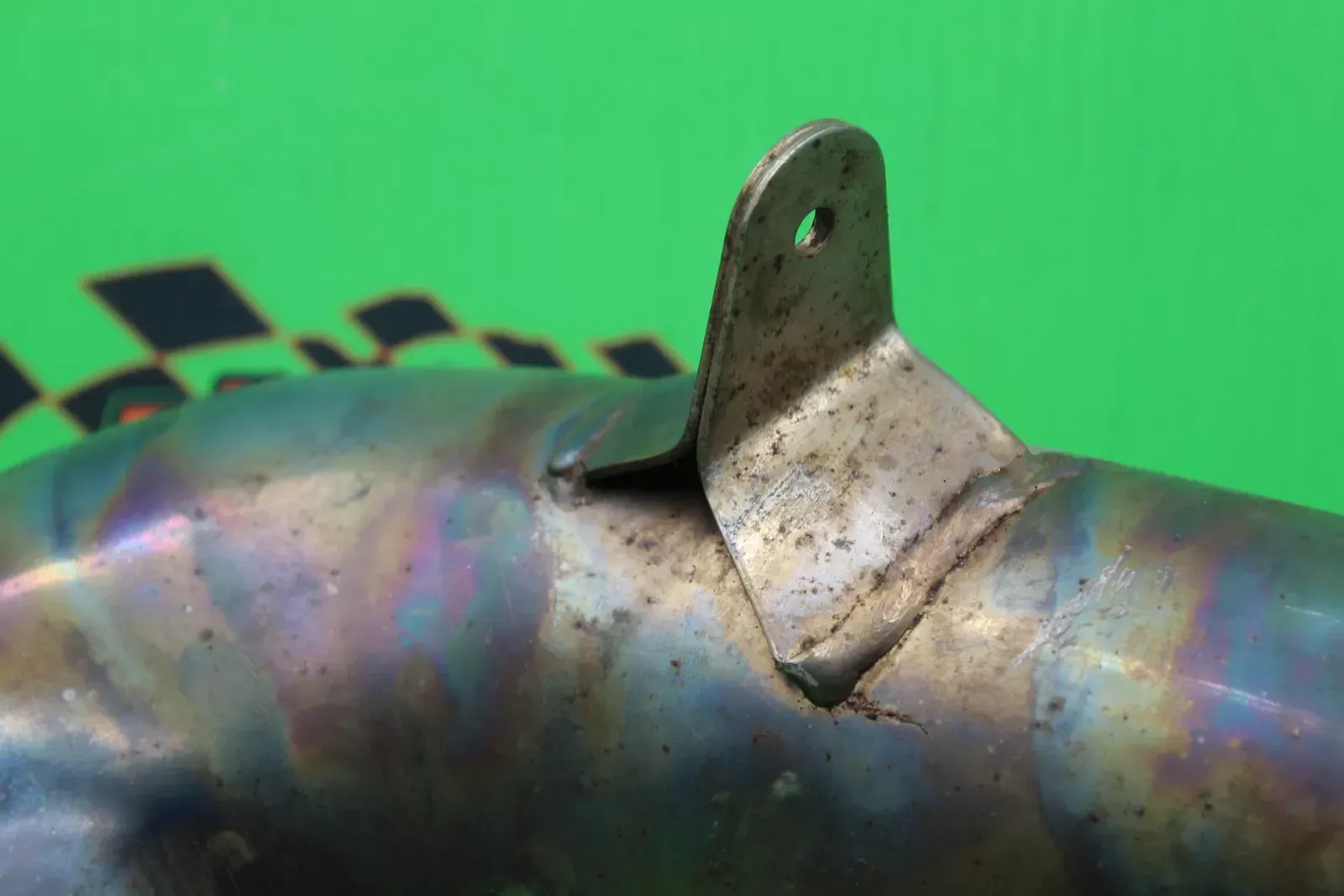 2000 Kawasaki Kdx200 Exhaust Pipe Chamber Header