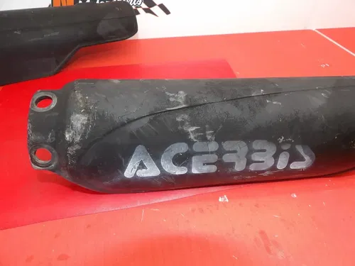 2001 Honda CR250R Acerbis Front Fork Guards Black Set