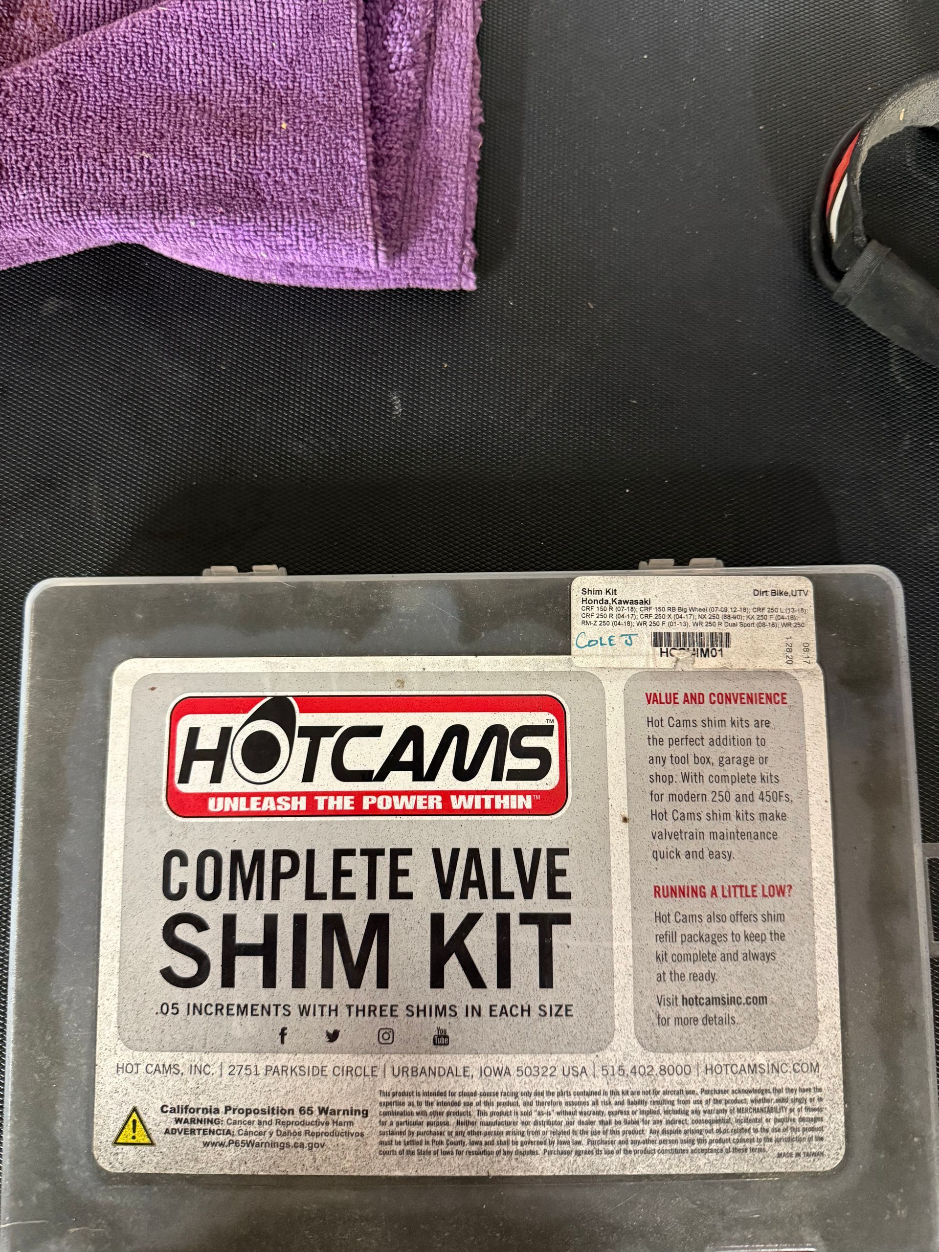 HotCams Complete Valve Shim Kit