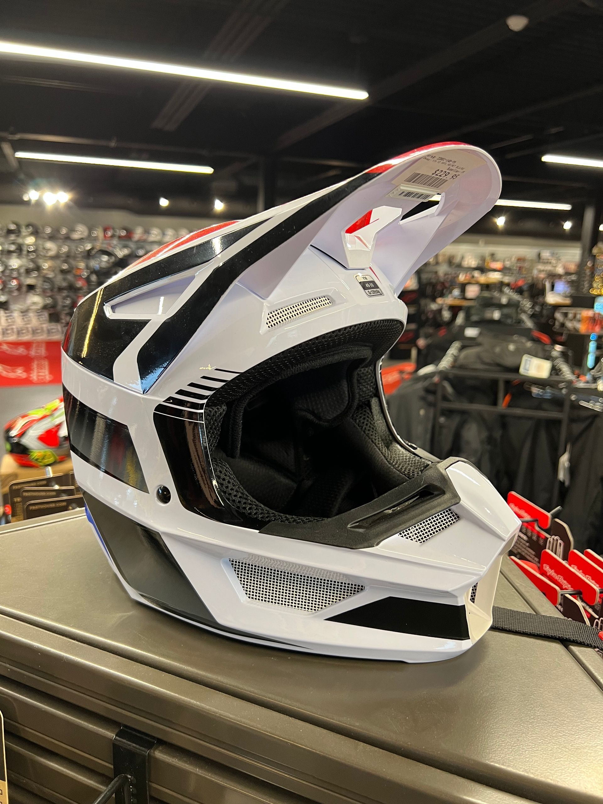 Fox Racing Youth V2 Helmet HAYL - BLUE/RED